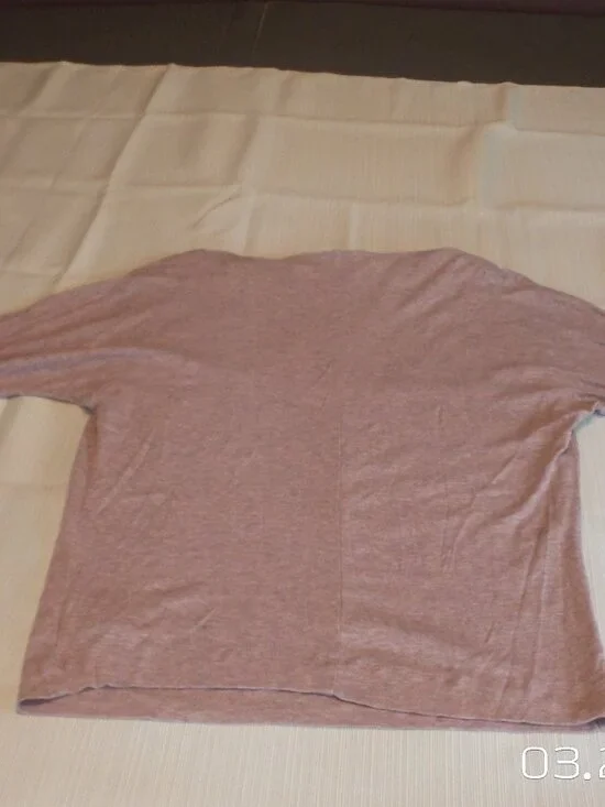 RACHEL ZOE Women's Dusty Pink Cowell Neck 3/4 Sleeve Top Size Med. Like NEW - Picture 15 of 16